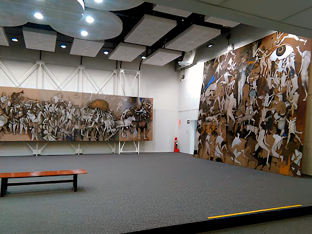 Museo de la Nación, otra sala de la exposición Chávez 80